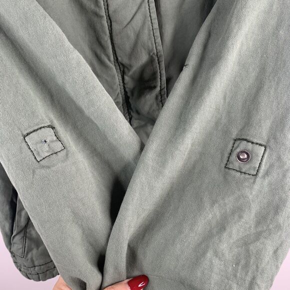 Anthro Daughters Of The Liberation Size 8 Military Utility Jacket Army Green - Picture 5 of 10